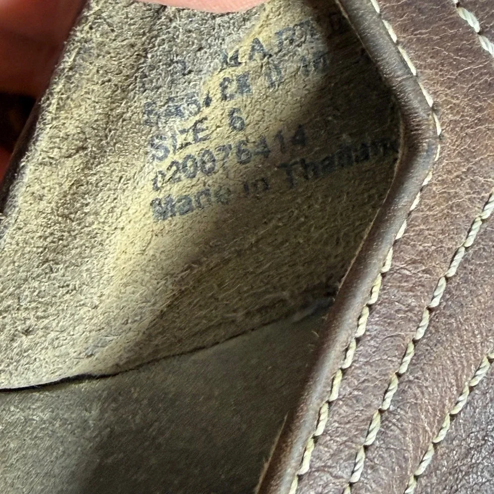 Dr. Martens Mens Vintage Brown Leather Thong Flip Flop Sandals AirWair 10 Size 8
